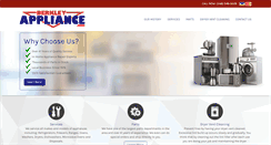 Desktop Screenshot of berkleyappliance.com